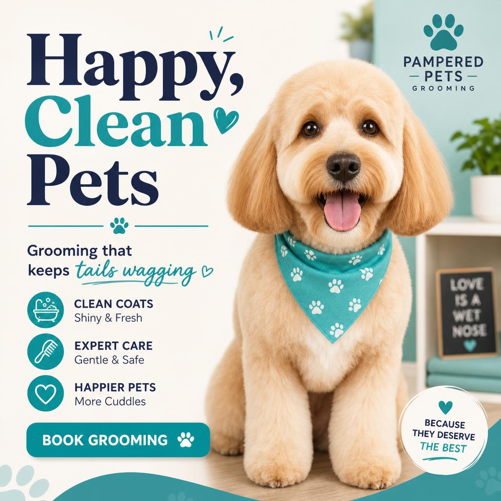 Ad sample: pet grooming service ad
